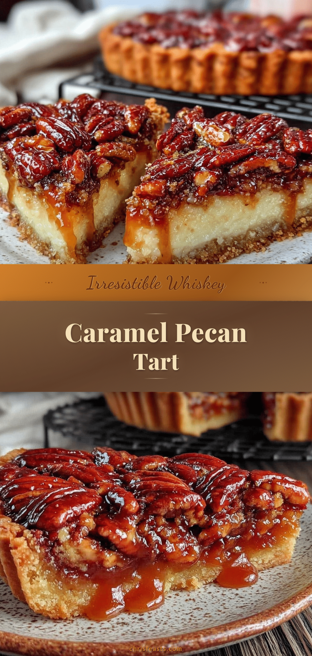 Whiskey Caramel Pecan Tart recipe