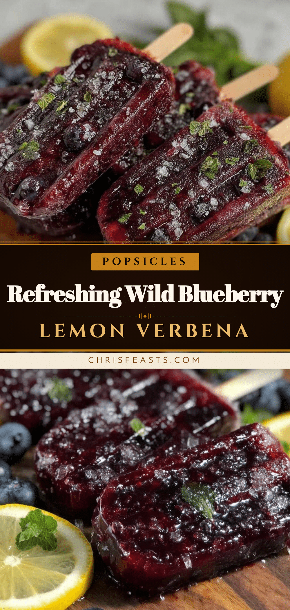 wild blueberry lemon verbena popsicles recipe