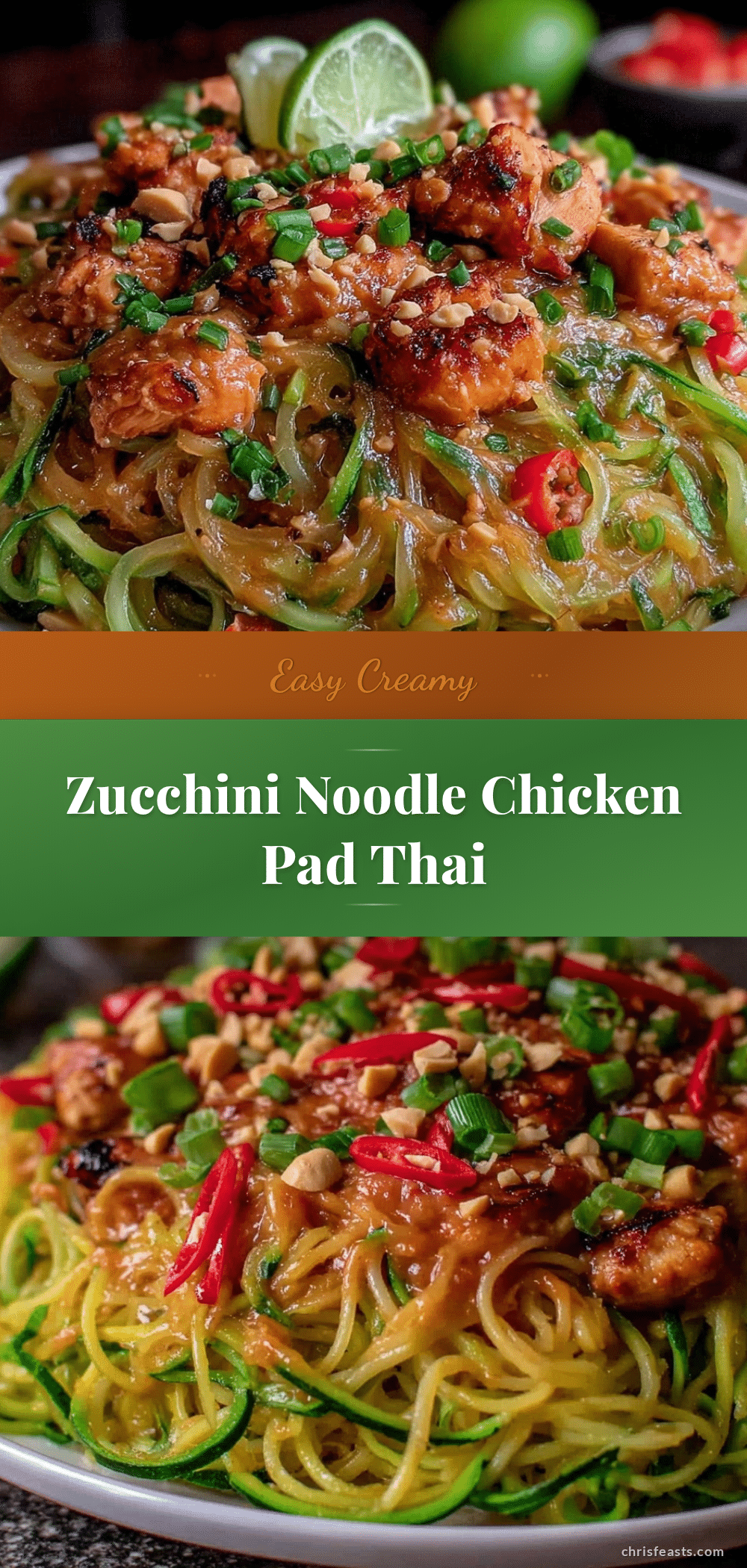zucchini noodle pad thai recipe