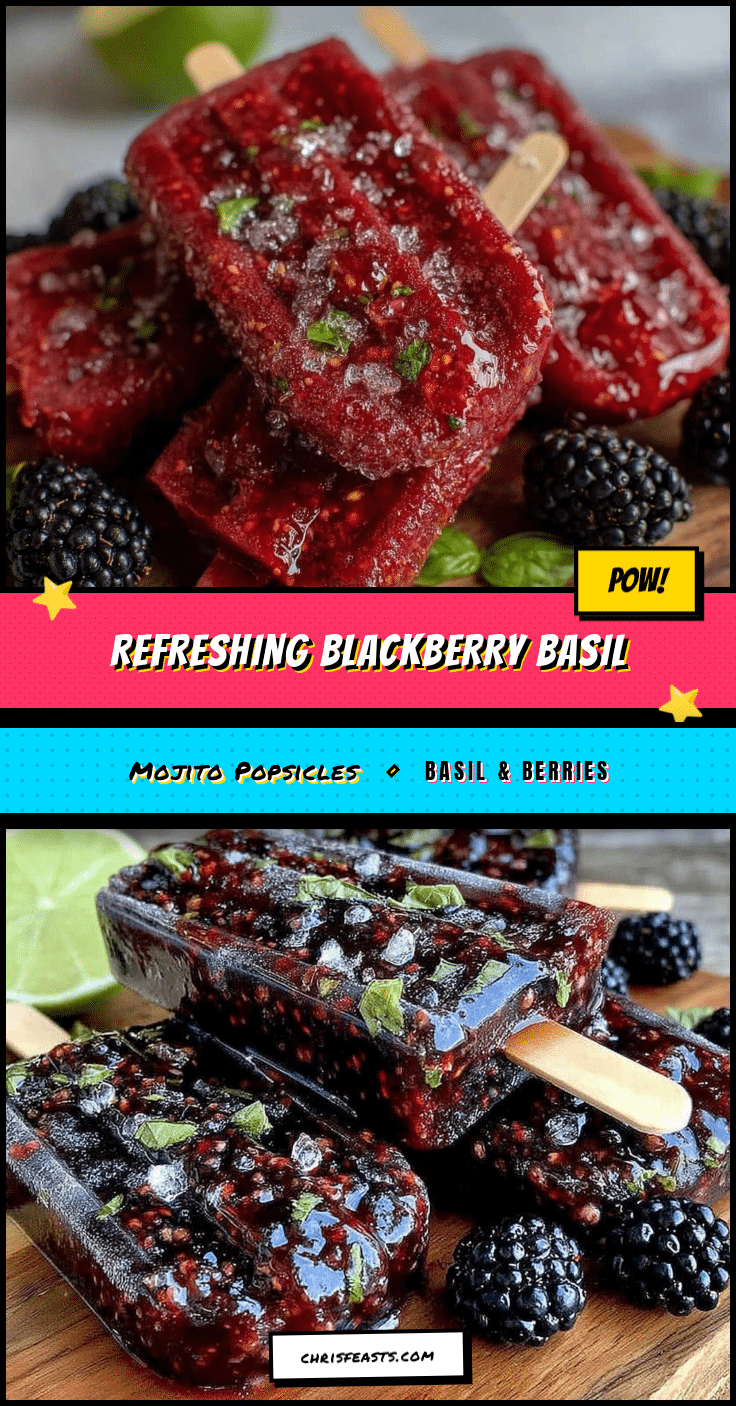 blackberry basil mojito popsicles recipe