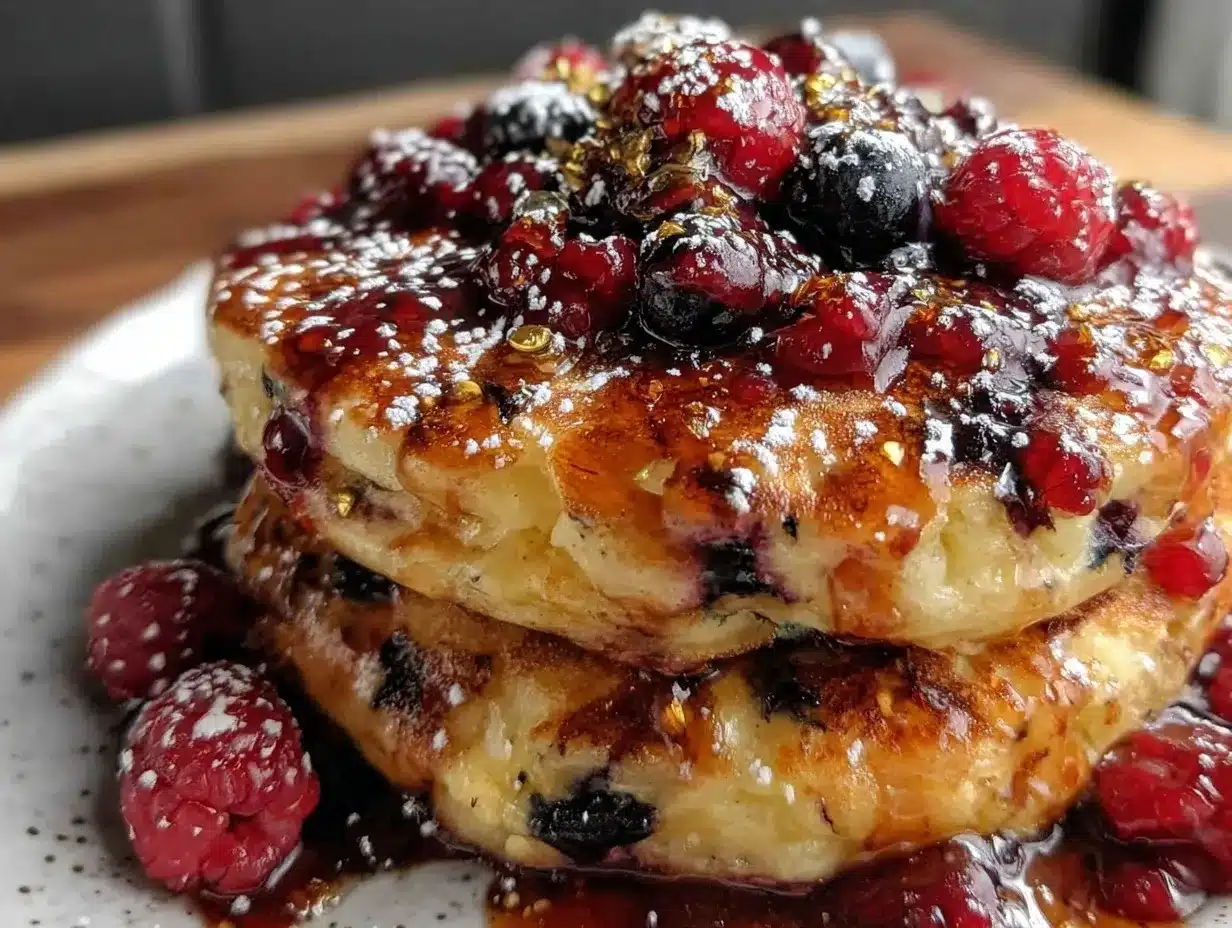 blueberry lemon ricotta pancakes preparation steps