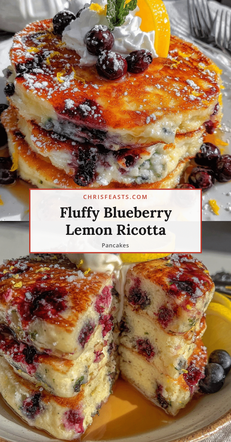 blueberry lemon ricotta pancakes recipe