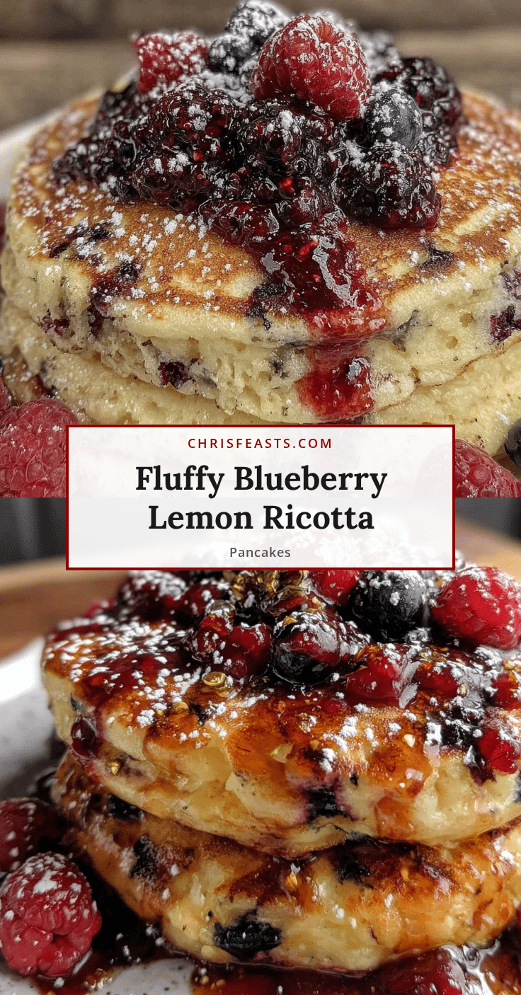 blueberry lemon ricotta pancakes recipe