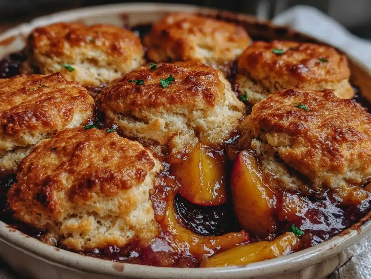 bourbon peach cobbler preparation steps