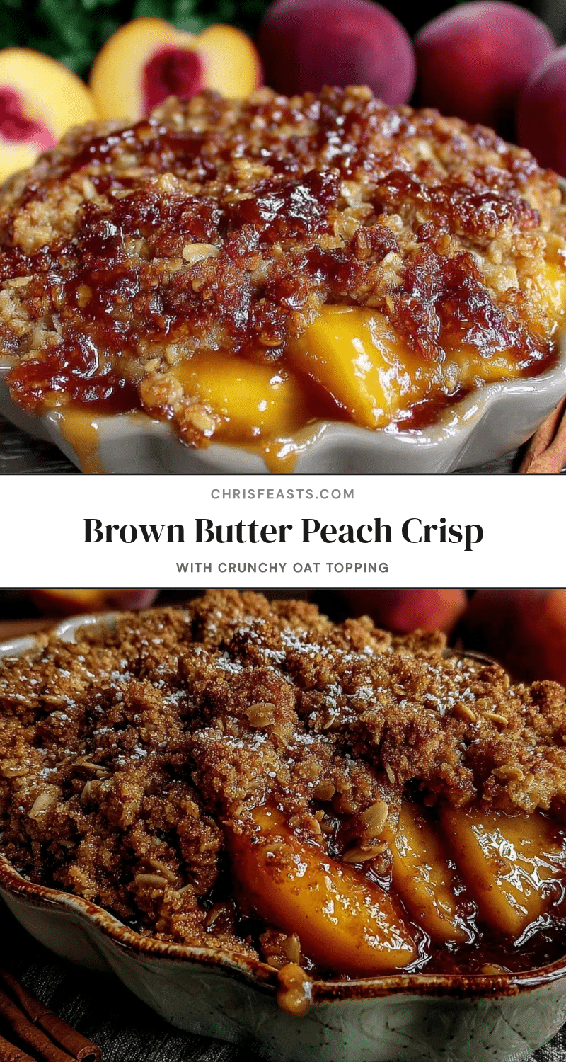 brown butter peach crisp recipe