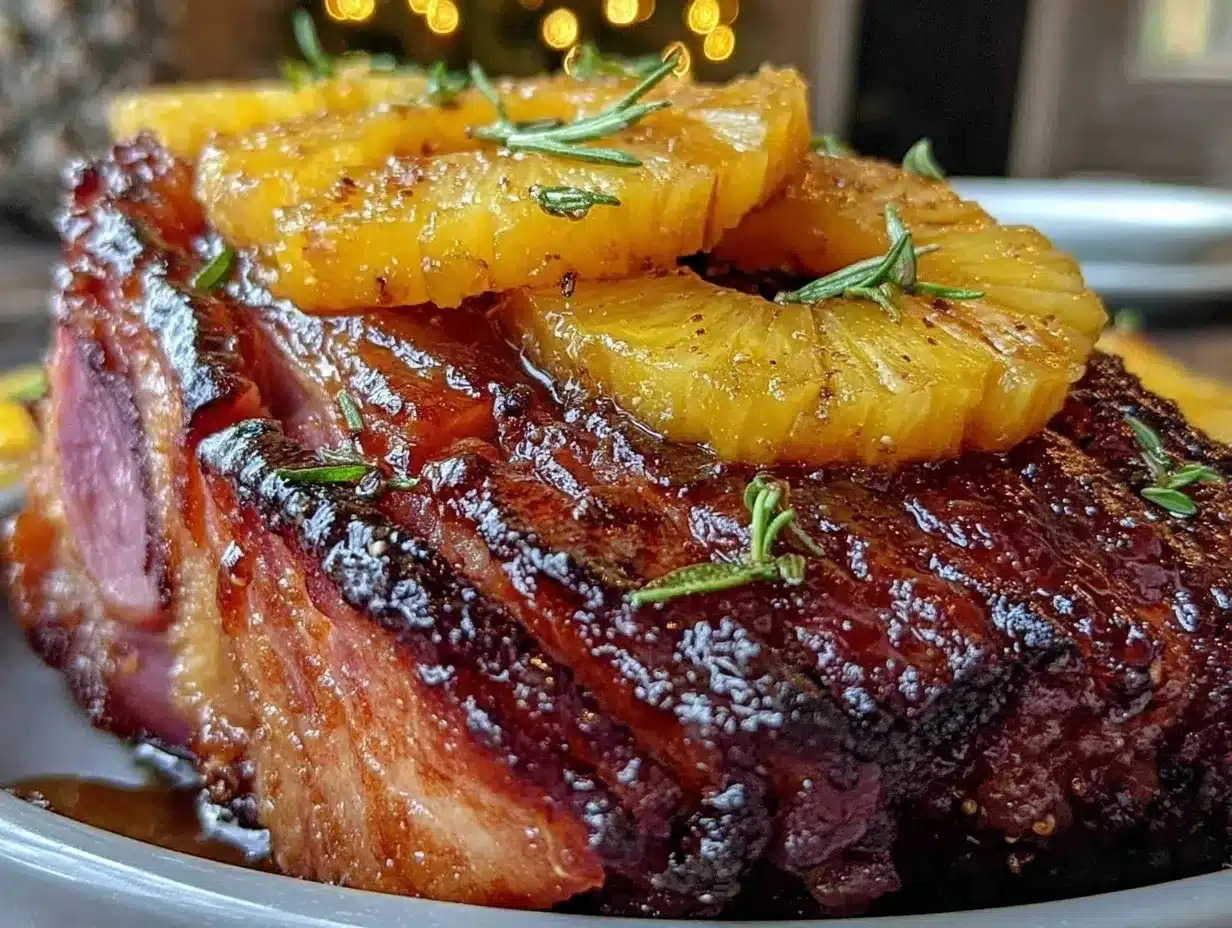 brown sugar bourbon glazed ham preparation steps