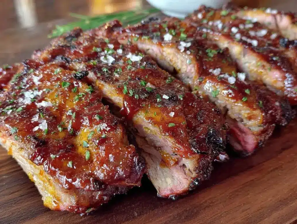brown sugar dry rub baby back ribs - featured image