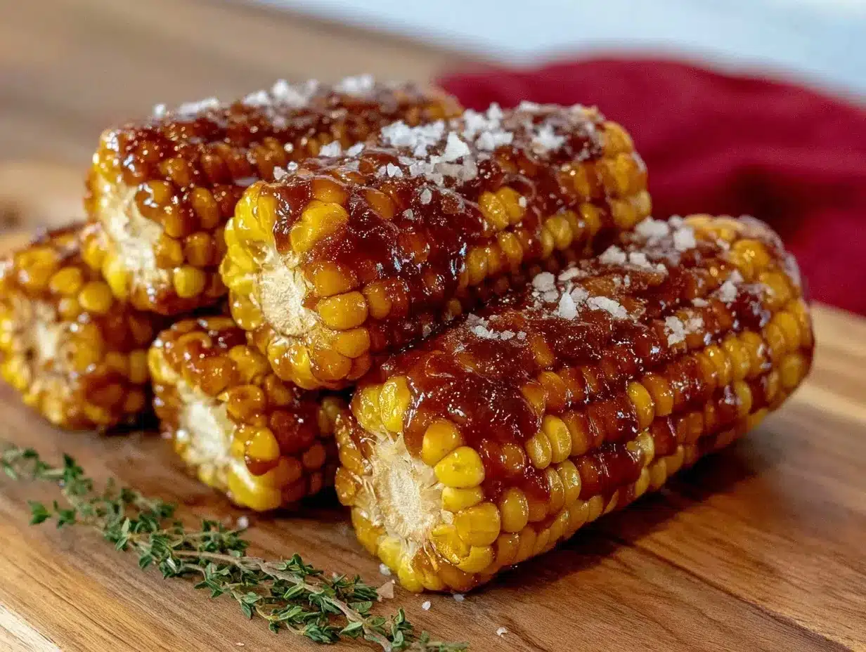 brown sugar glazed corn on the cob preparation steps