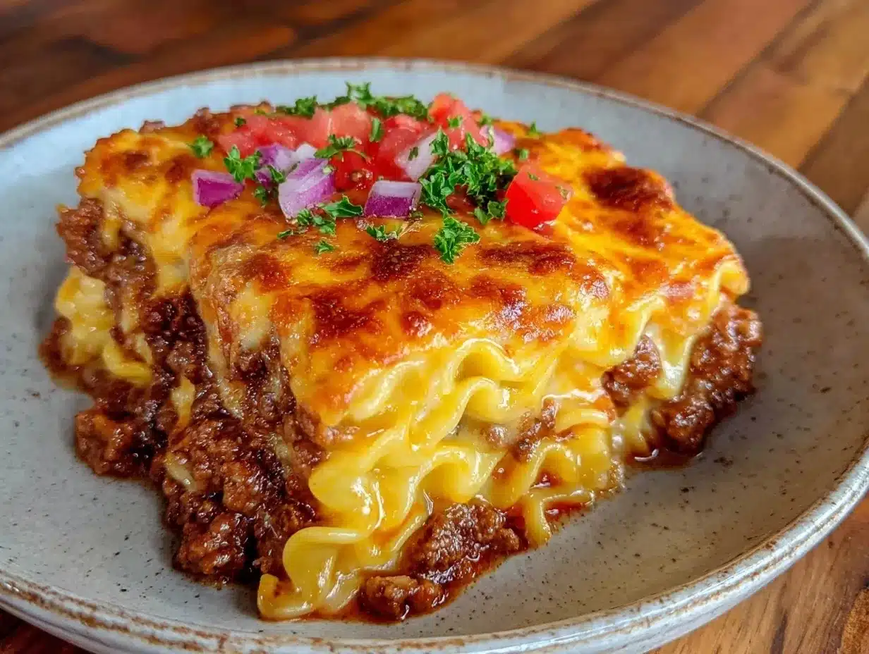 cheesy ground beef casserole preparation steps