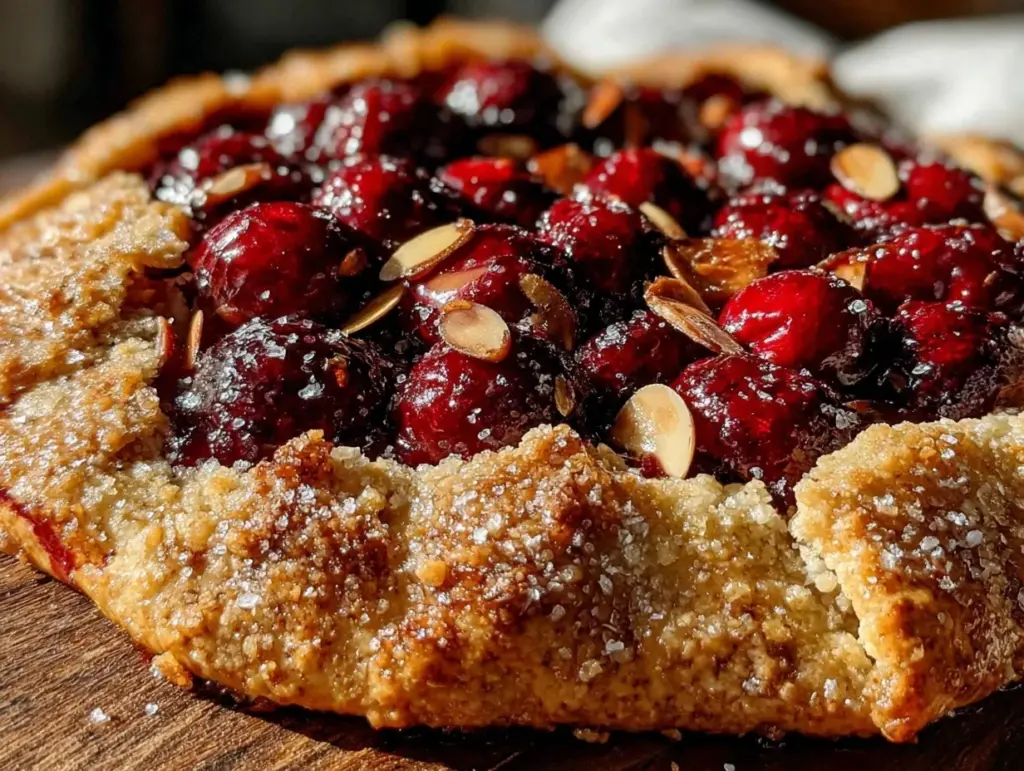 cherry almond galette - featured image