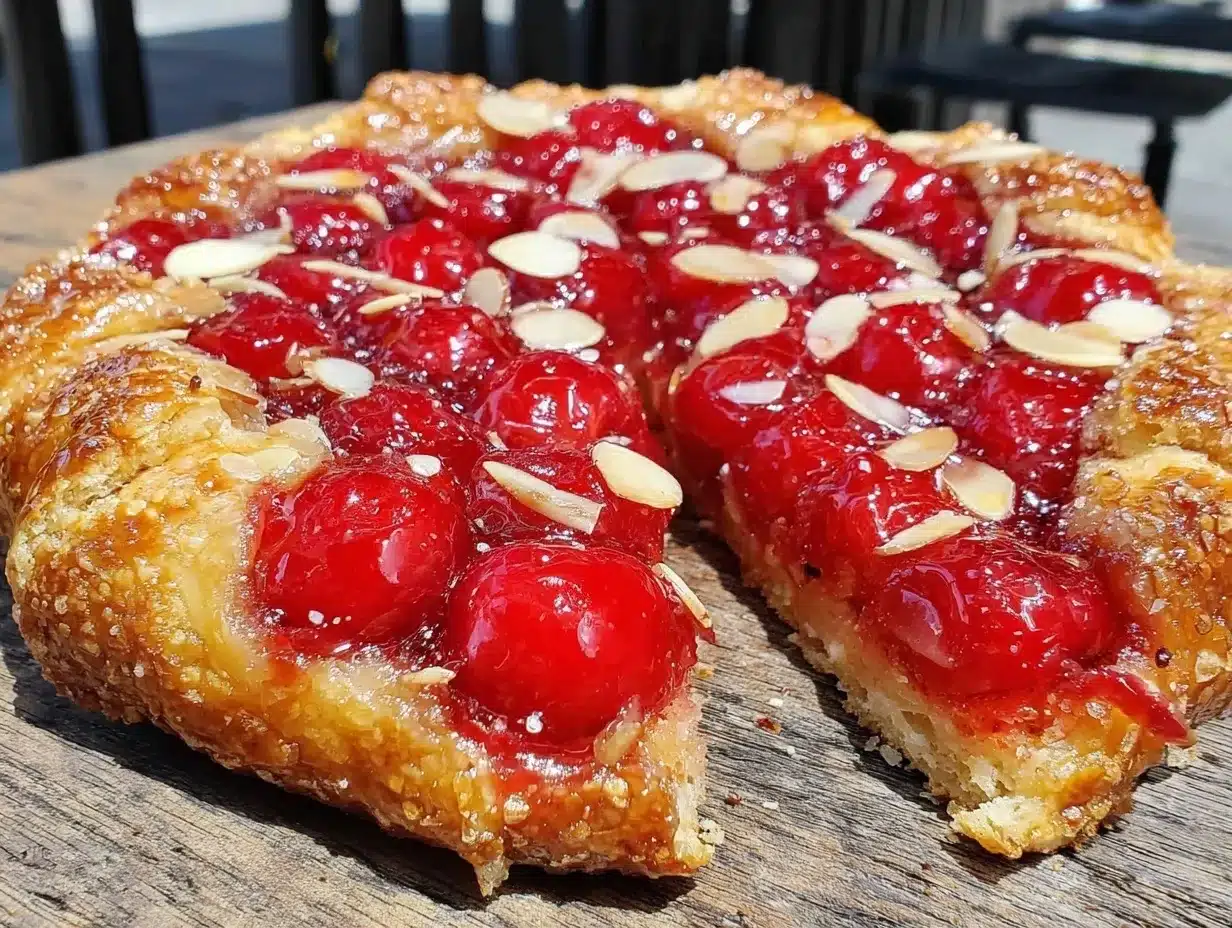 cherry almond galette preparation steps