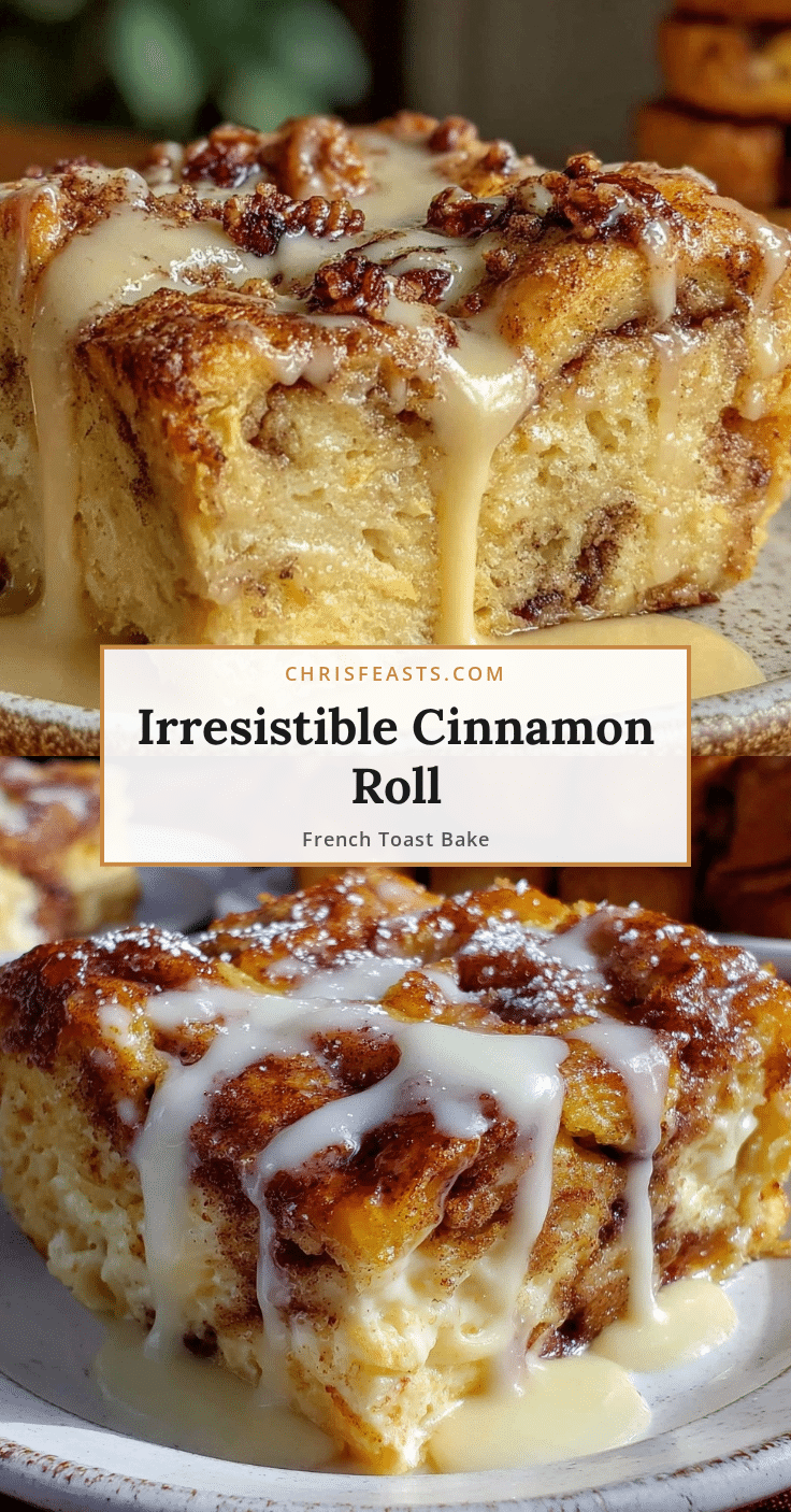 cinnamon roll french toast bake recipe