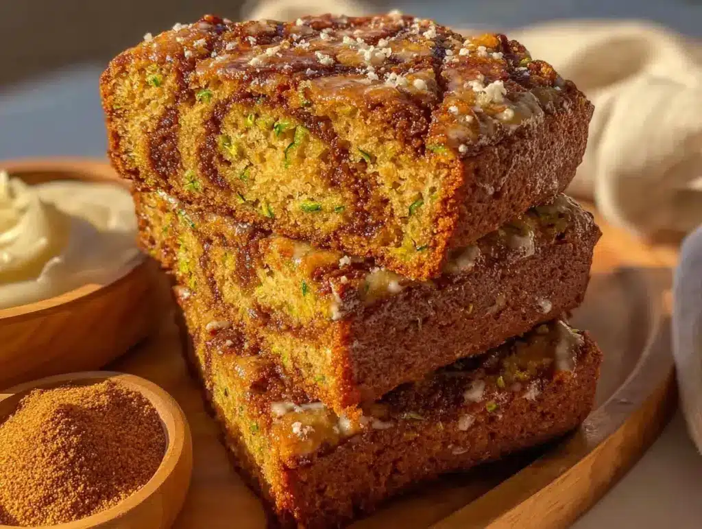 cinnamon swirl zucchini bread - featured image