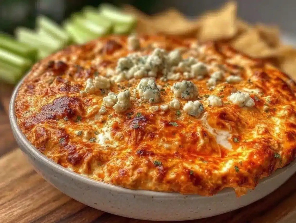 creamy buffalo chicken dip preparation steps
