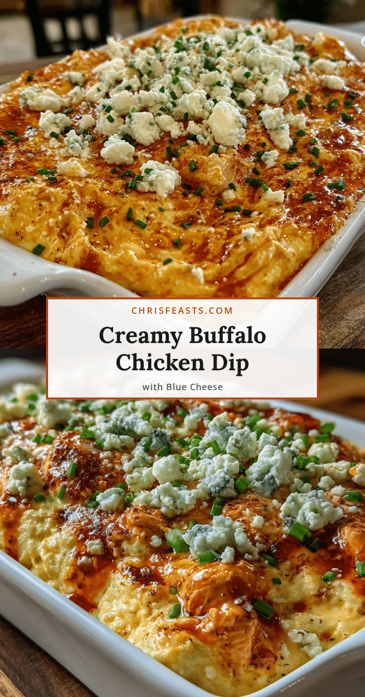creamy buffalo chicken dip recipe