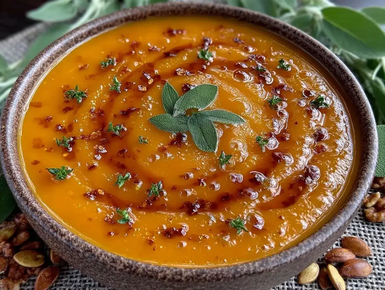 creamy butternut squash soup preparation steps