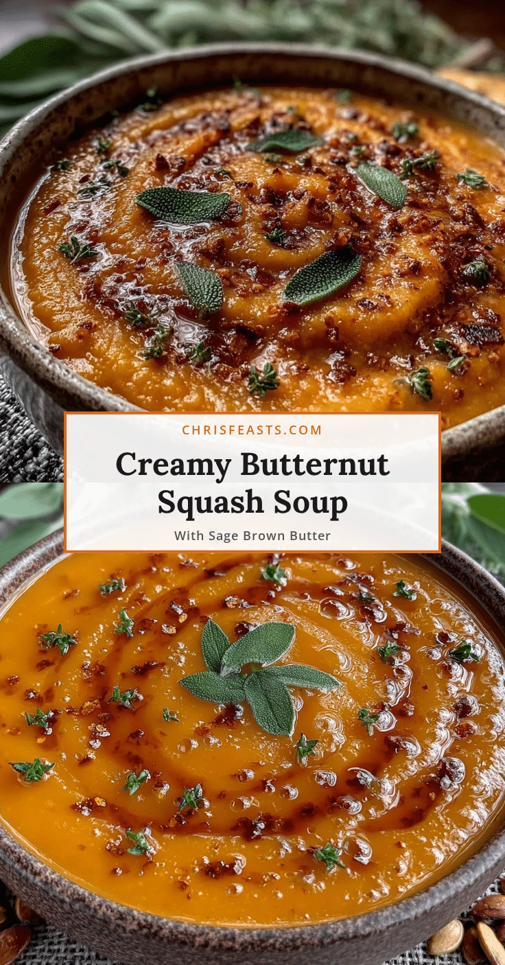 creamy butternut squash soup recipe