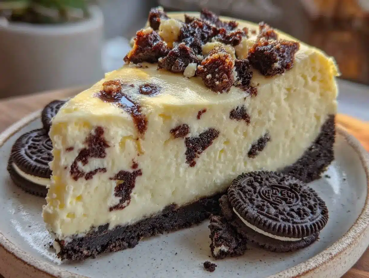 creamy cookies and cream oreo cheesecake preparation steps