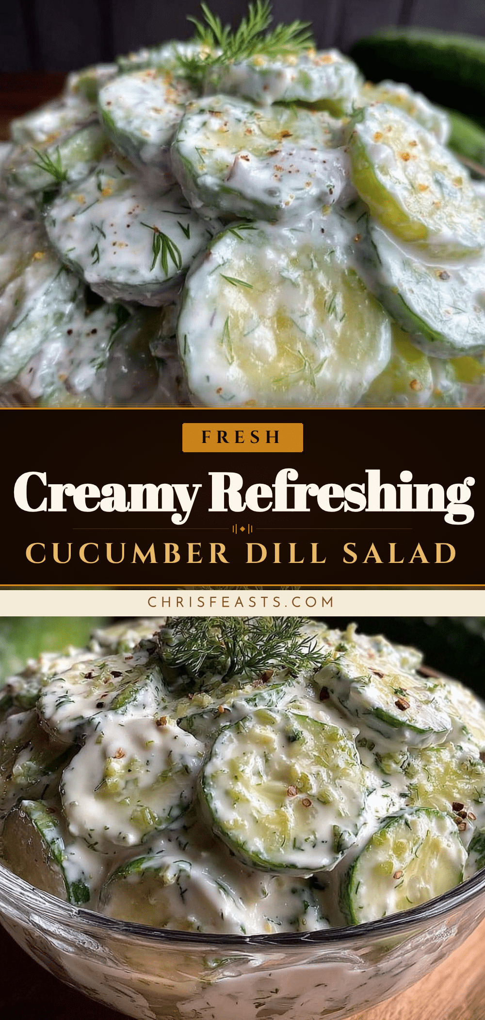 creamy cucumber dill salad recipe