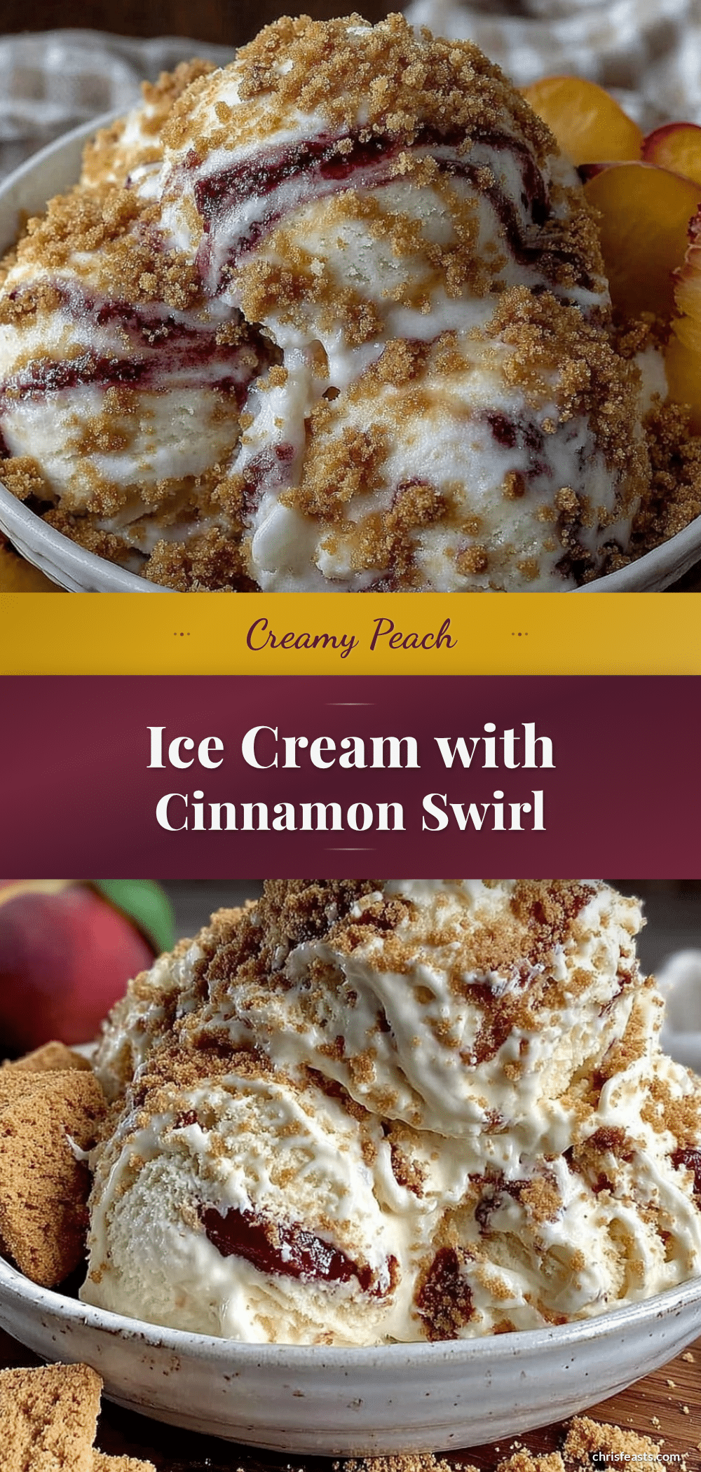 creamy homemade peach ice cream recipe