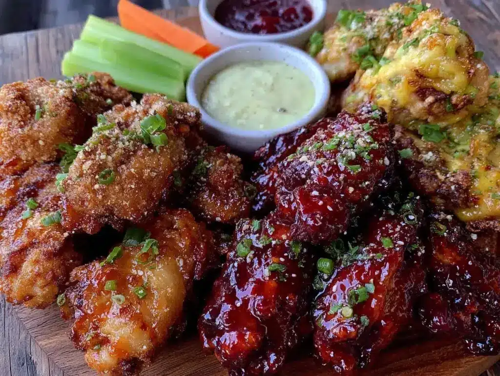 crispy air fryer chicken wings - featured image