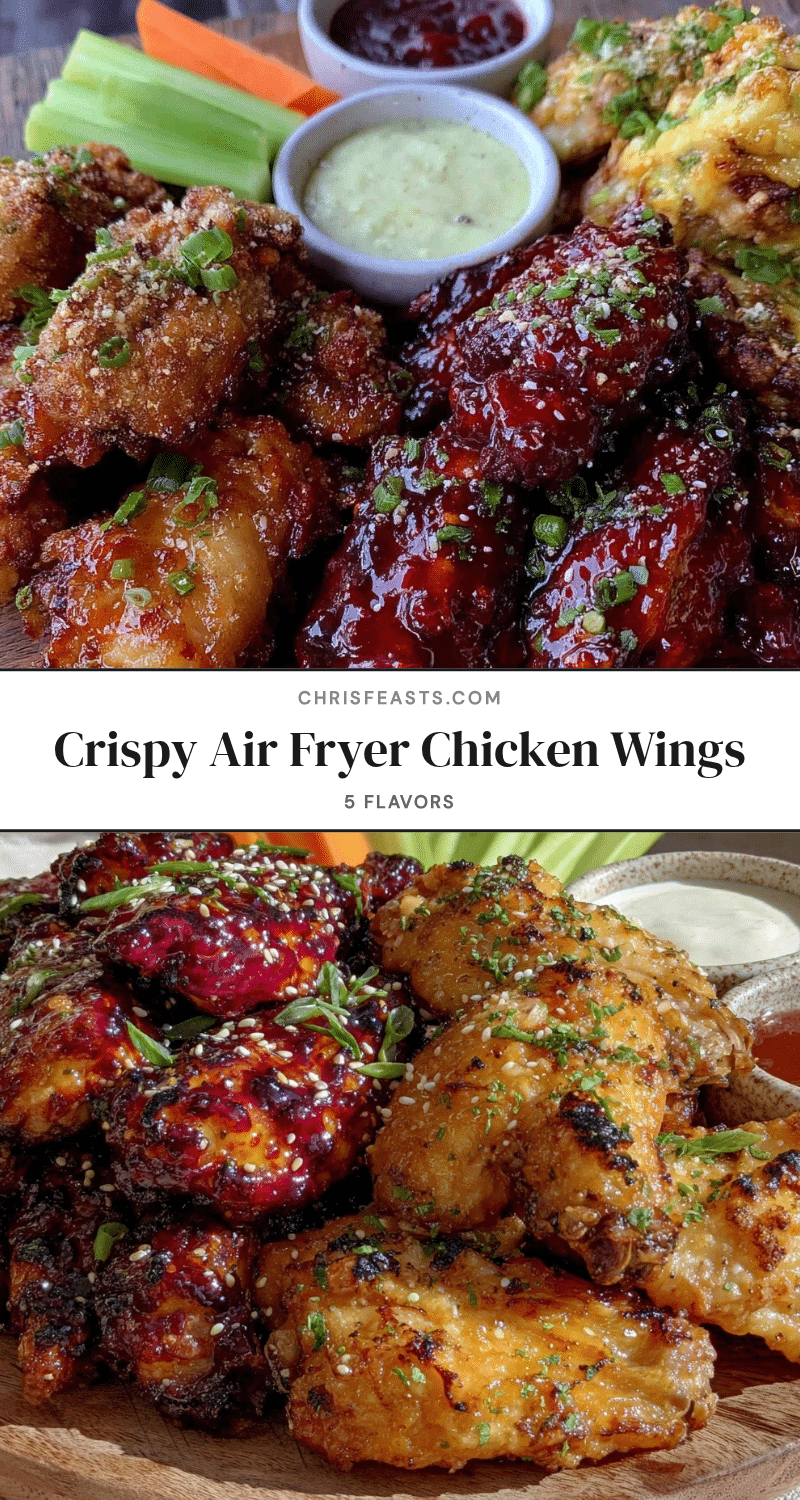 crispy air fryer chicken wings recipe