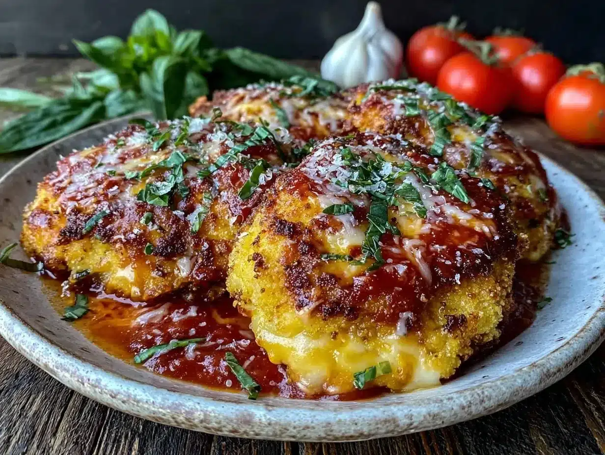 crispy baked chicken parmesan preparation steps