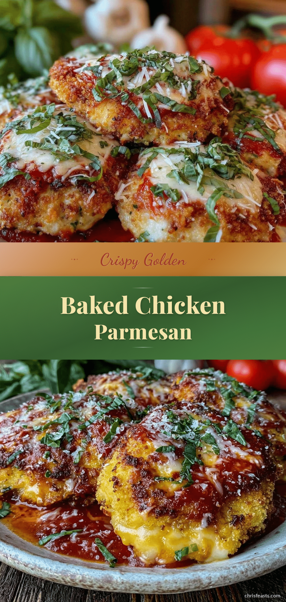 crispy baked chicken parmesan recipe