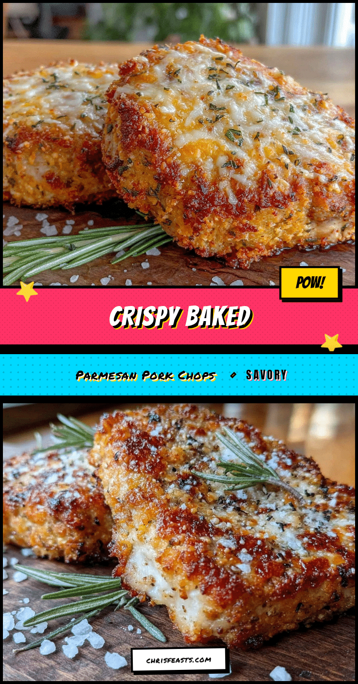 crispy baked parmesan crusted pork chops recipe
