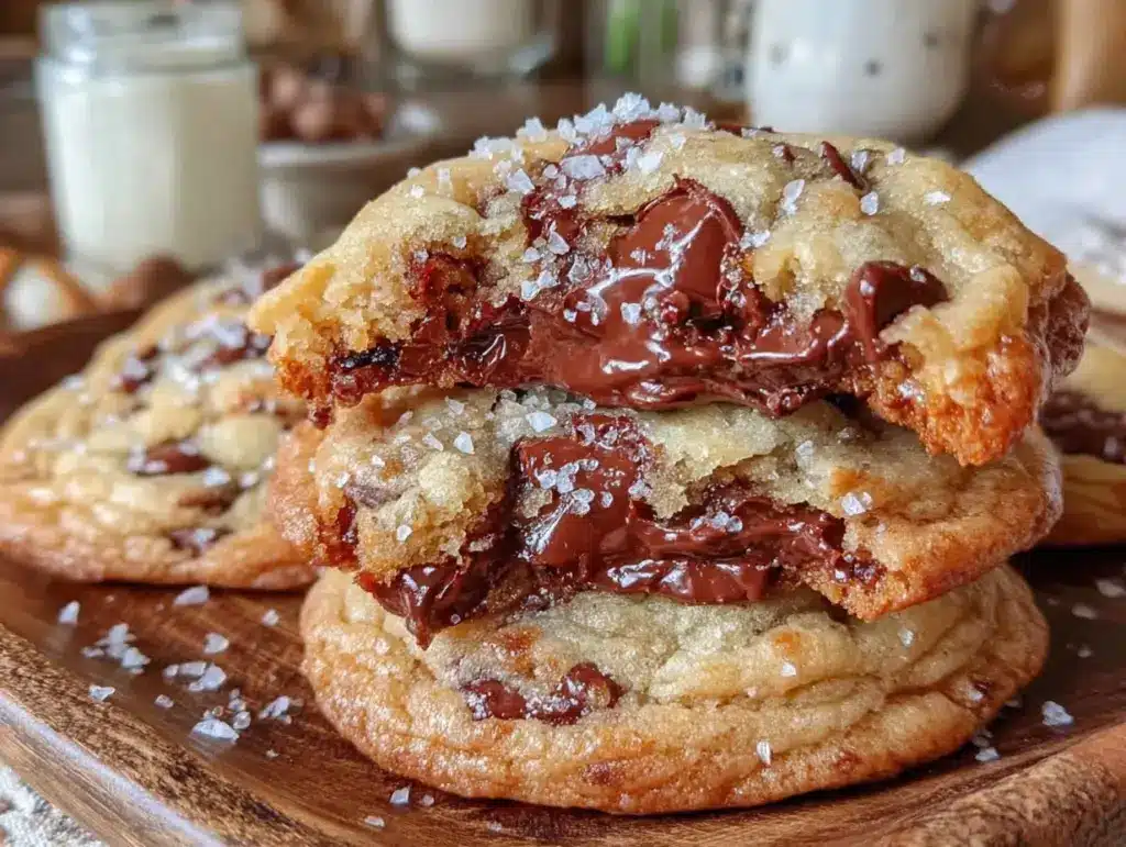crispy brown butter chocolate chip cookies - featured image