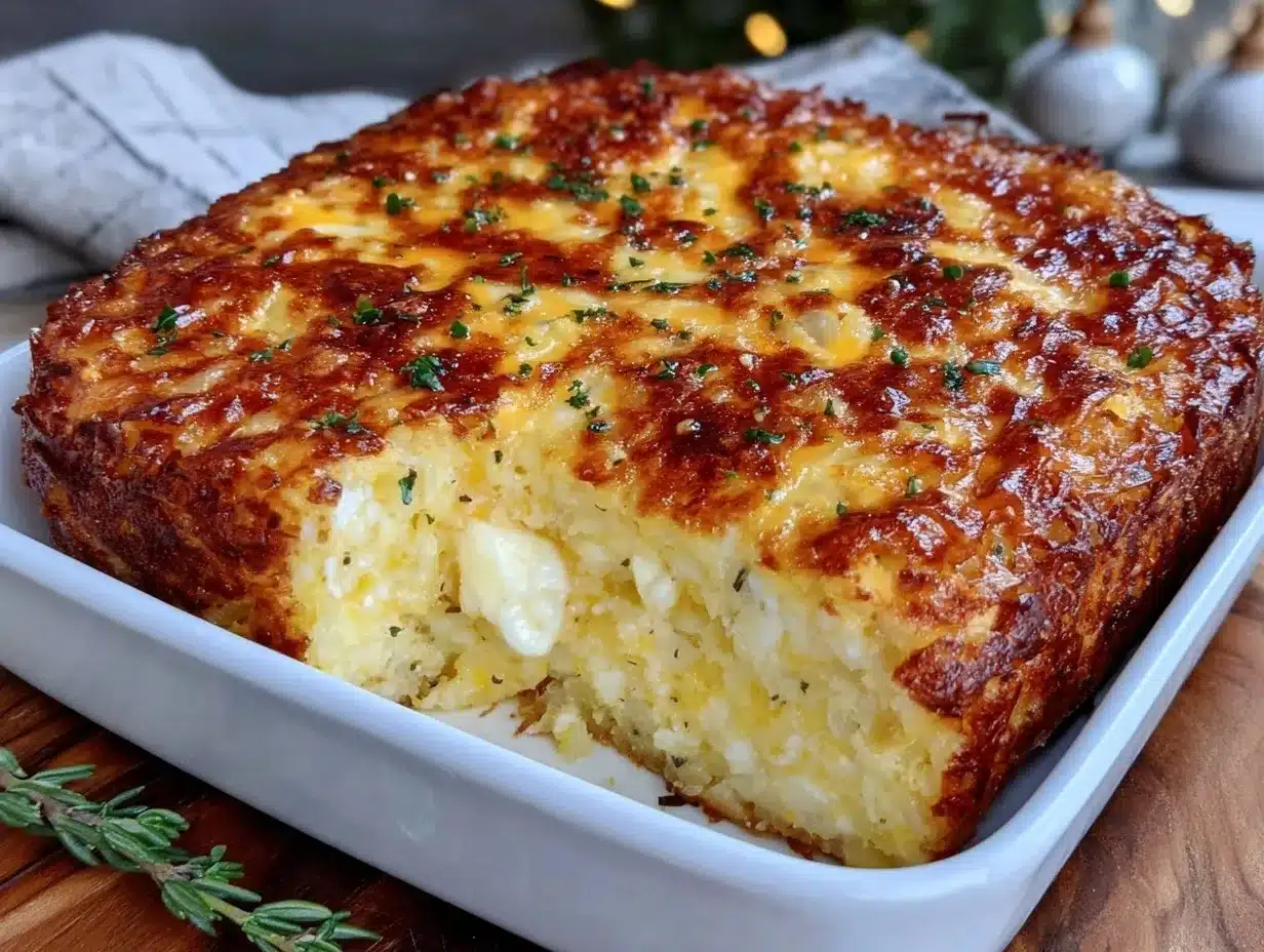 crispy hash brown breakfast casserole preparation steps