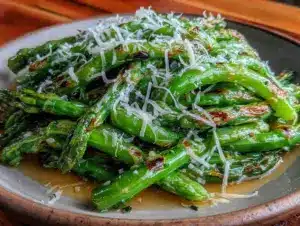 crispy pan-seared garlic scapes - featured image