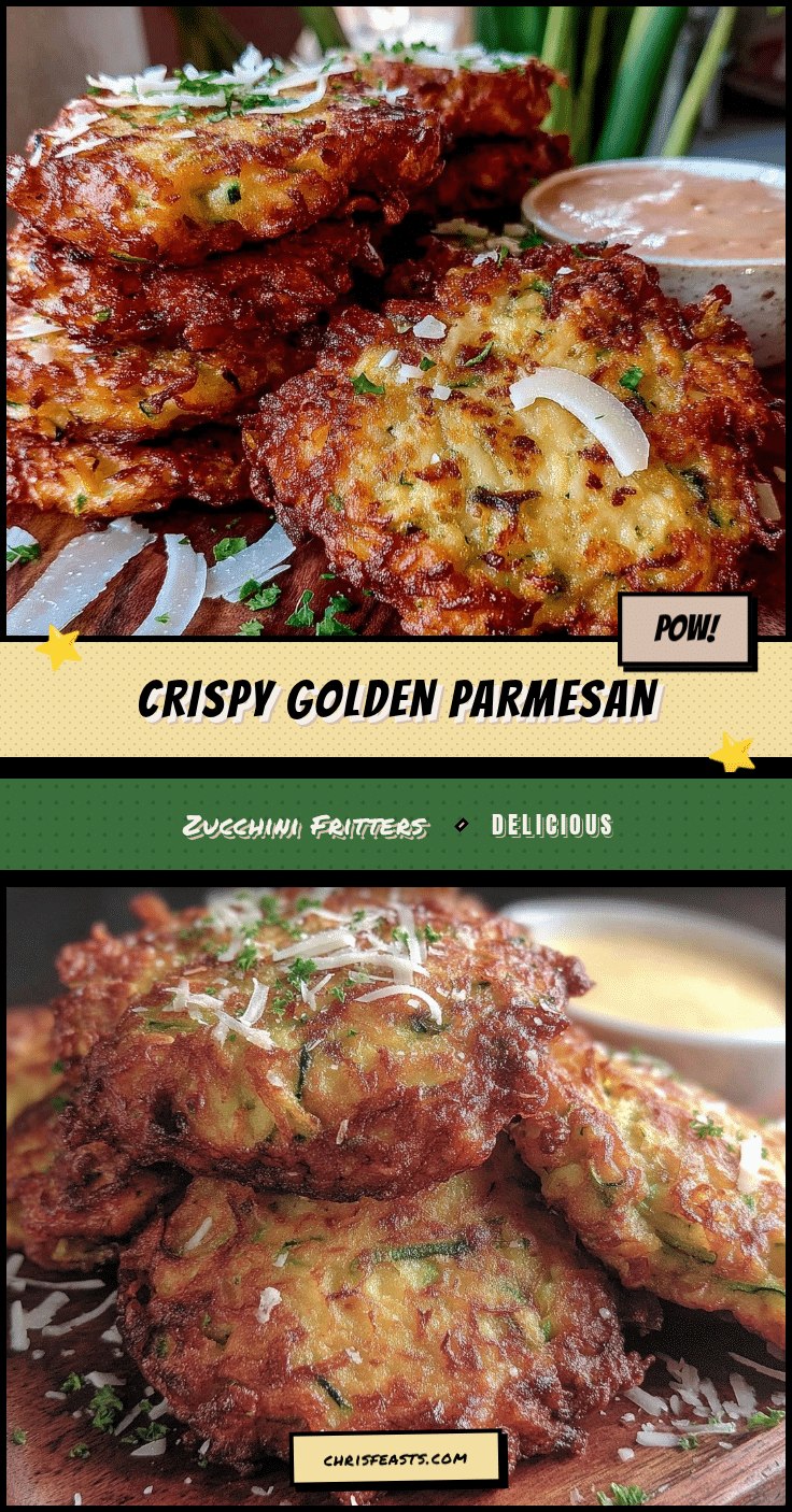 crispy parmesan zucchini fritters recipe
