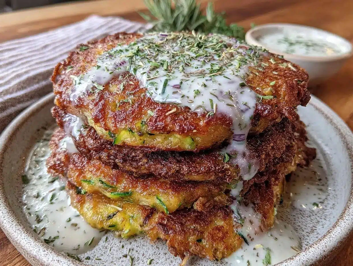 crispy zucchini fritters preparation steps