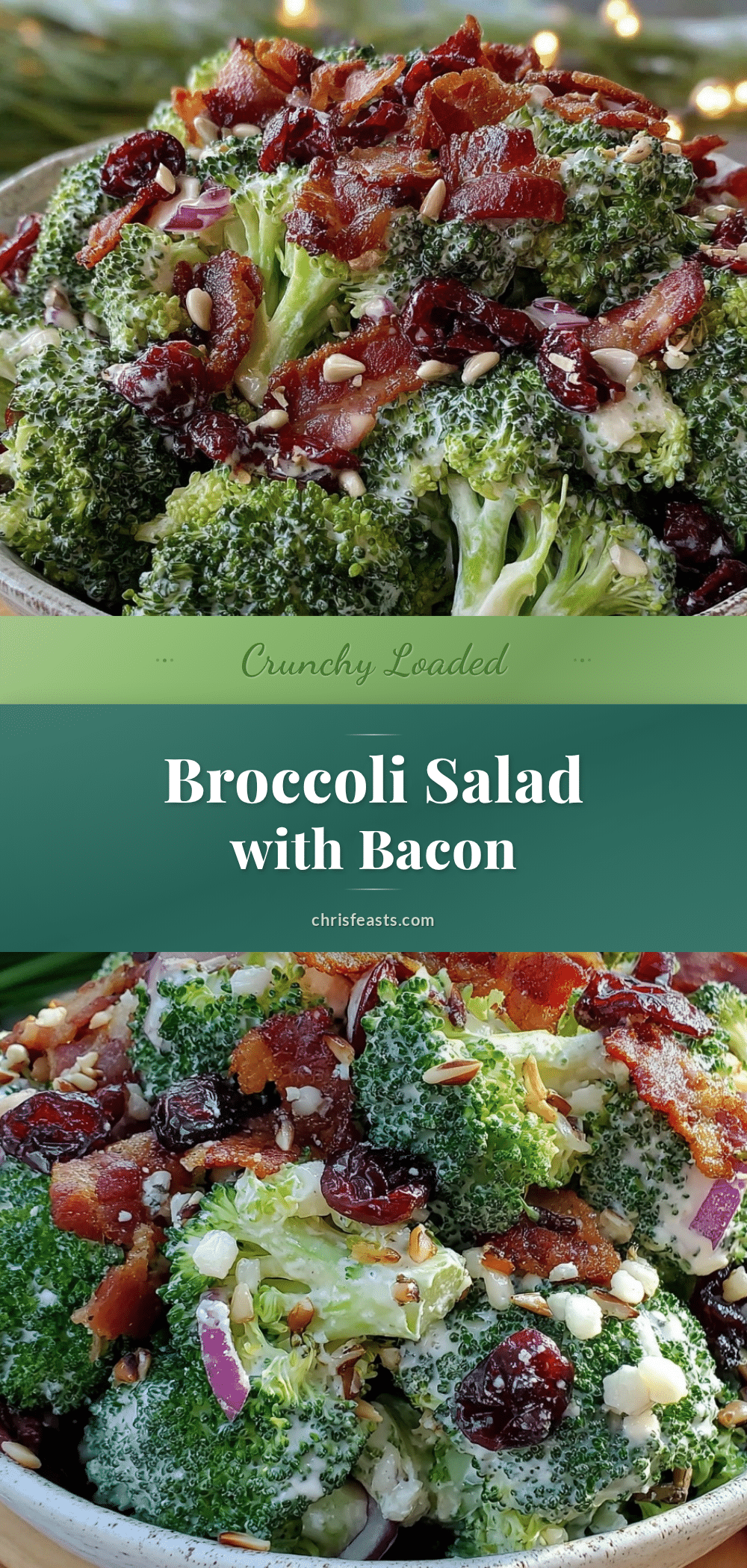 crunchy loaded broccoli salad recipe