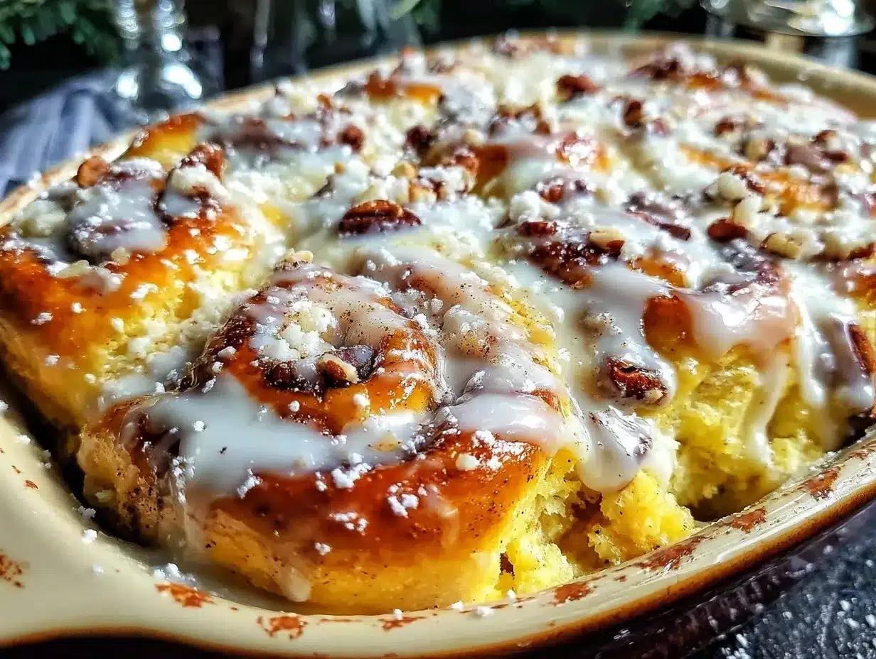 easy make-ahead cinnamon roll casserole preparation steps