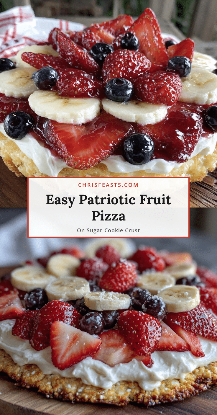 easy patriotic fruit pizza recipe