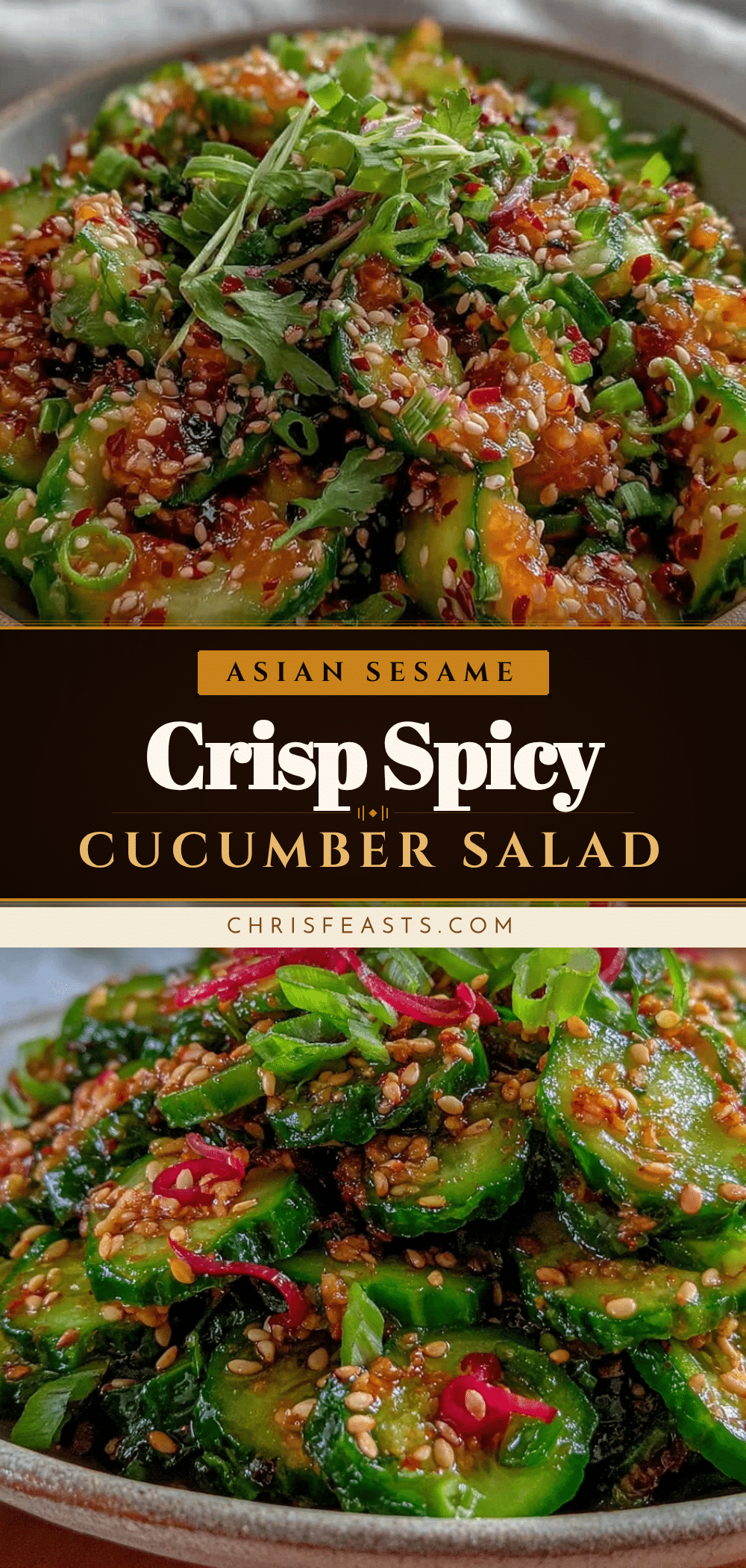 fresh asian sesame cucumber salad recipe