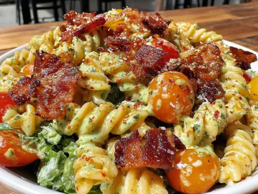 fresh blt pasta salad - featured image