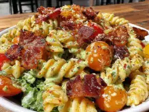 fresh blt pasta salad - featured image