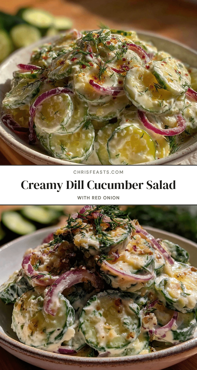 fresh creamy cucumber salad recipe