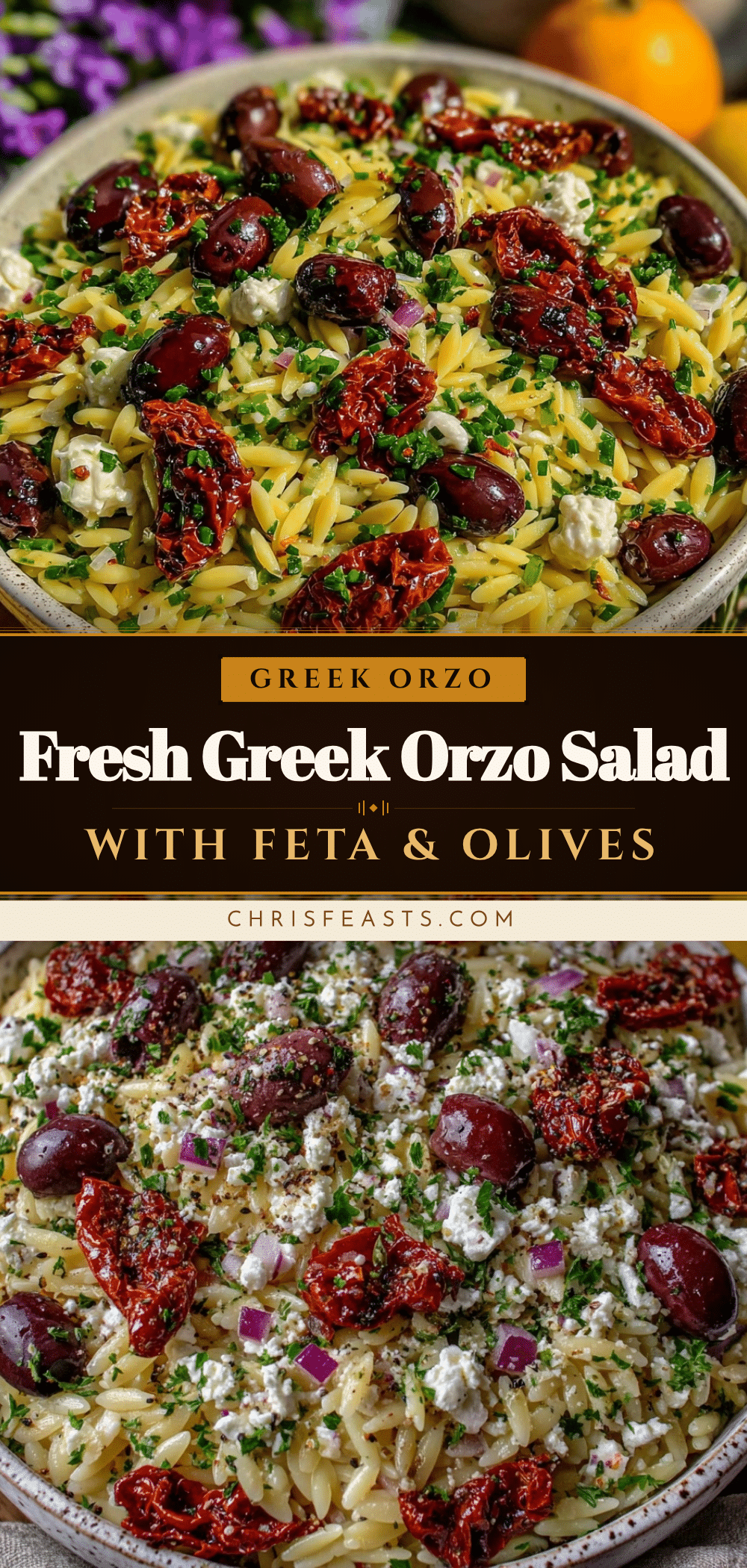 fresh greek orzo pasta salad recipe