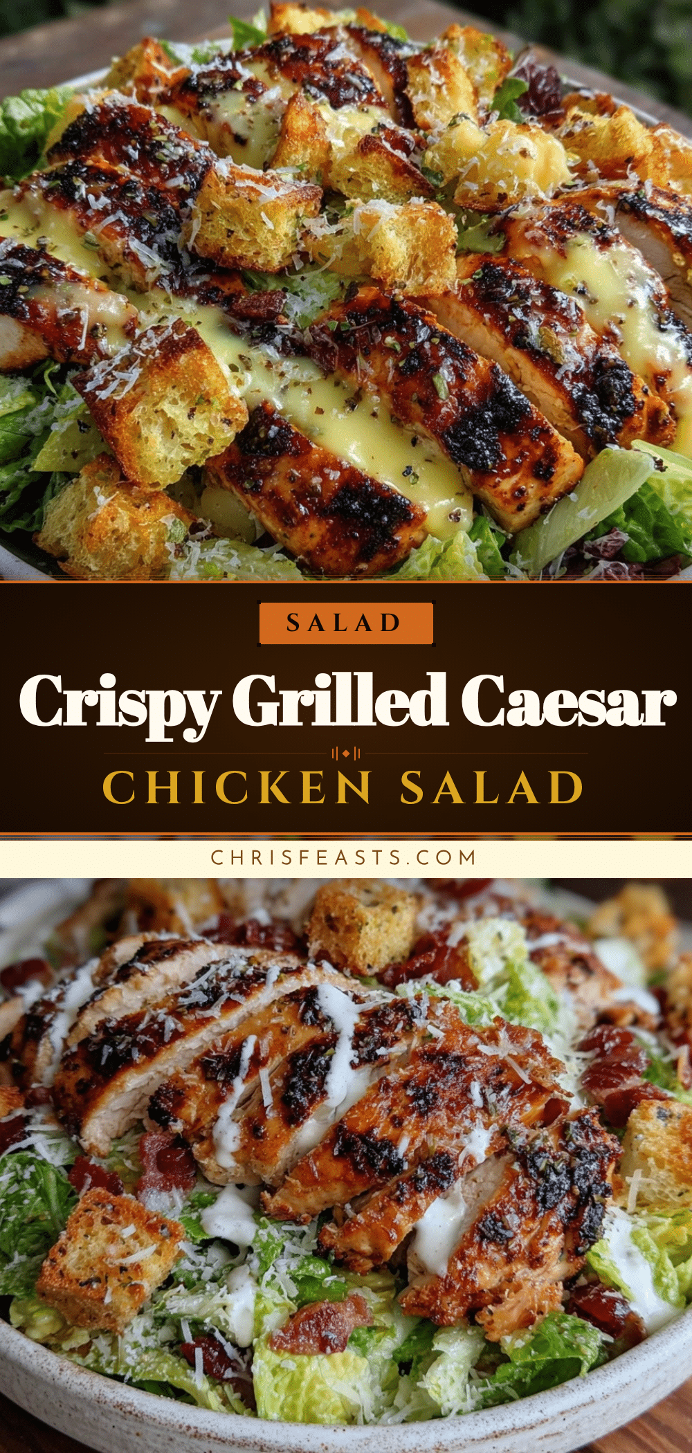 fresh grilled caesar chicken chopped salad recipe