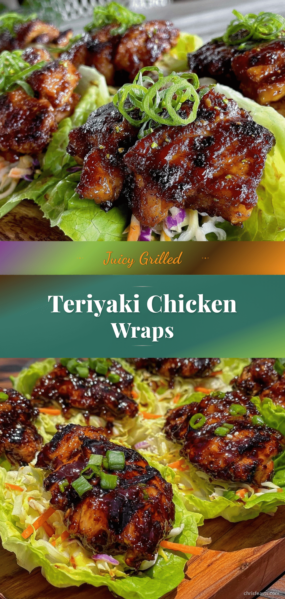fresh grilled chicken teriyaki lettuce wraps recipe