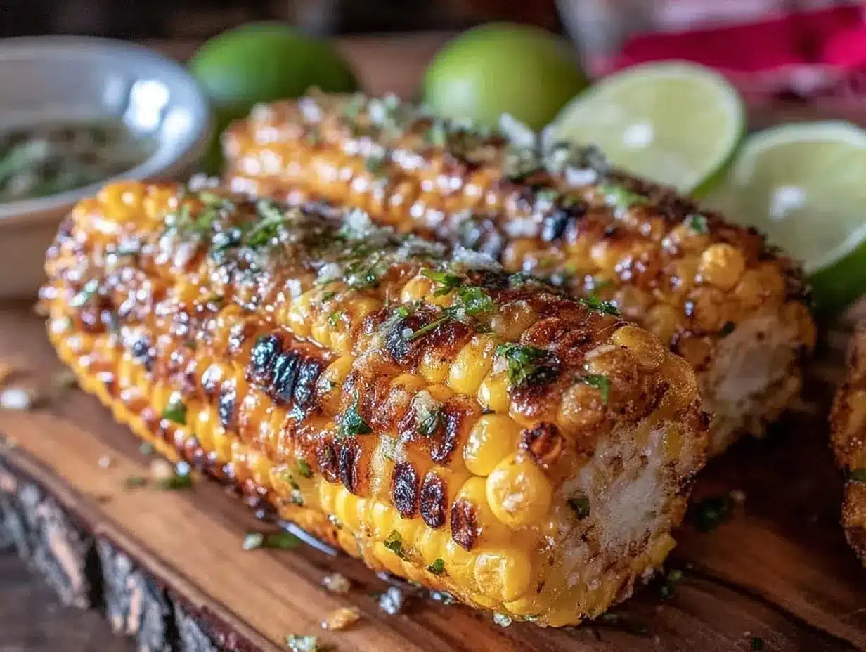 fresh grilled corn on the cob preparation steps