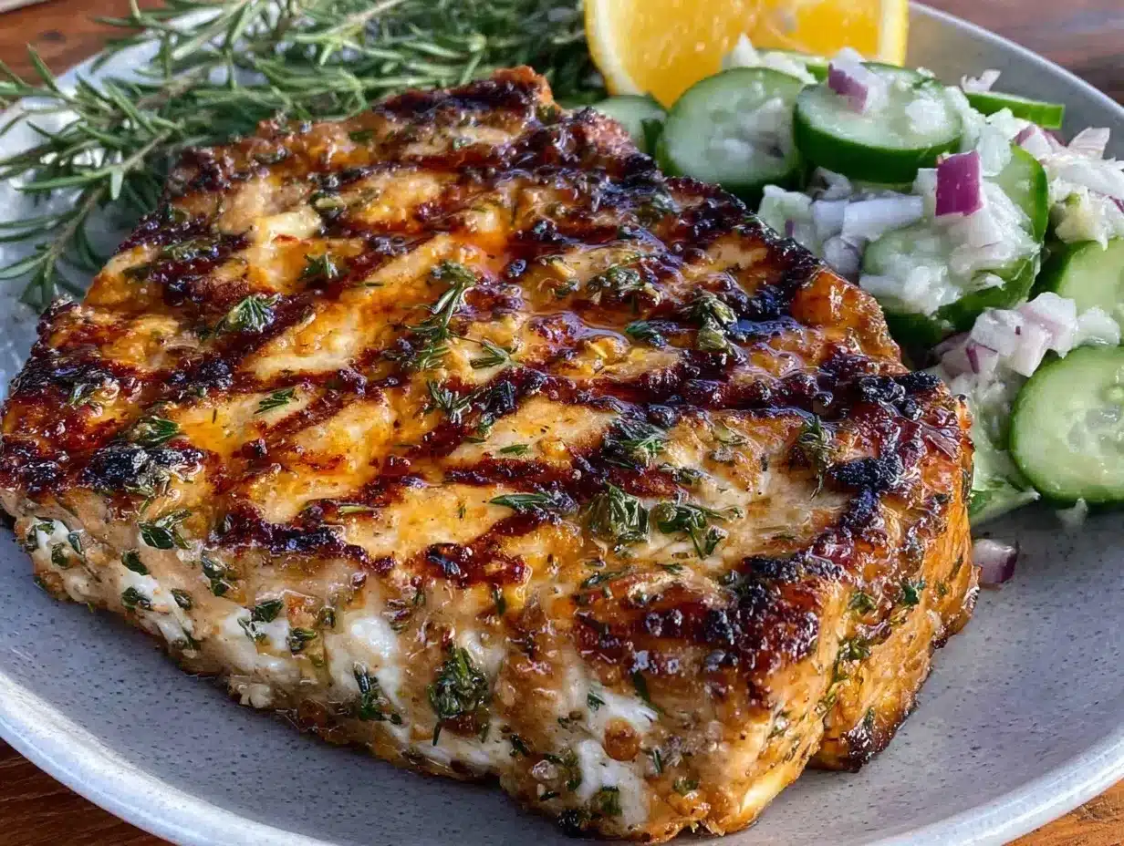 fresh lemon herb grilled swordfish preparation steps