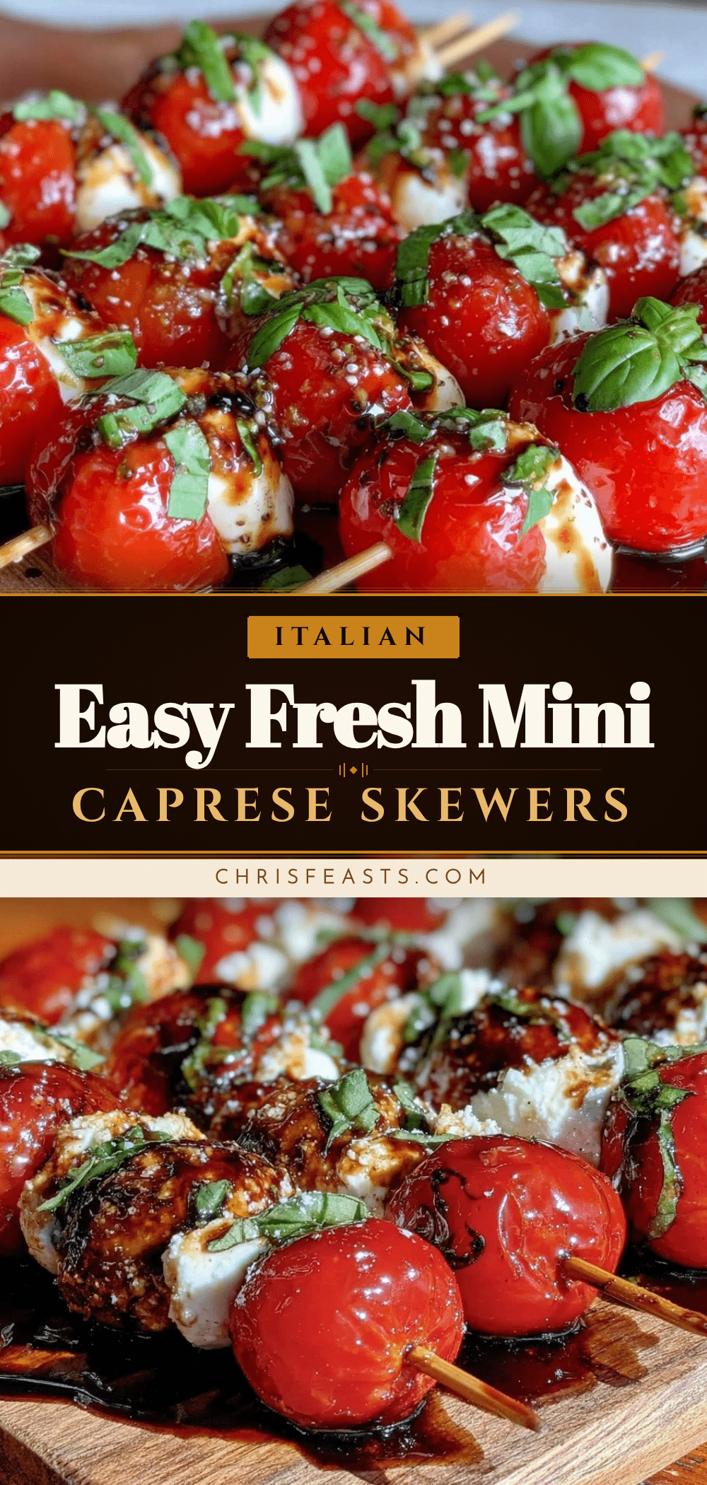 fresh mini Caprese skewers recipe