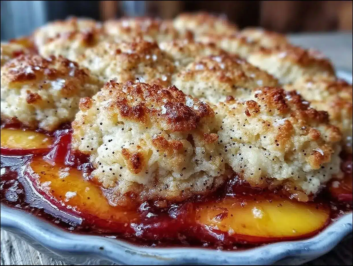 fresh peach cobbler preparation steps