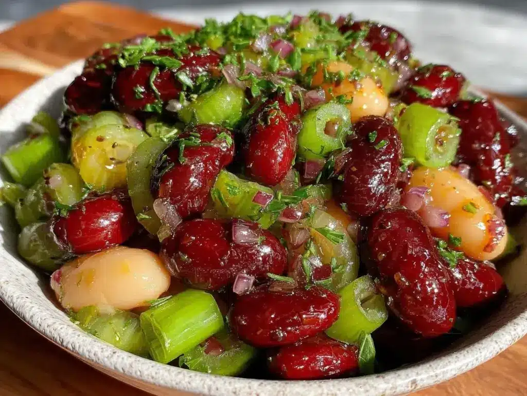fresh three bean salad - featured image