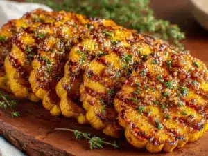 garlic butter grilled yellow squash - featured image